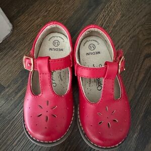 Footmates Sherry T Strap Apple Red Shoes